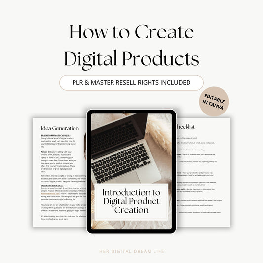 How to Create Digital Products Guide