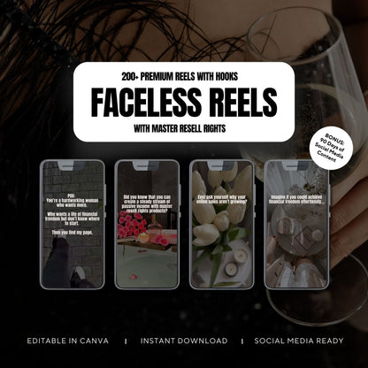 200+ Faceless Reels with Hooks