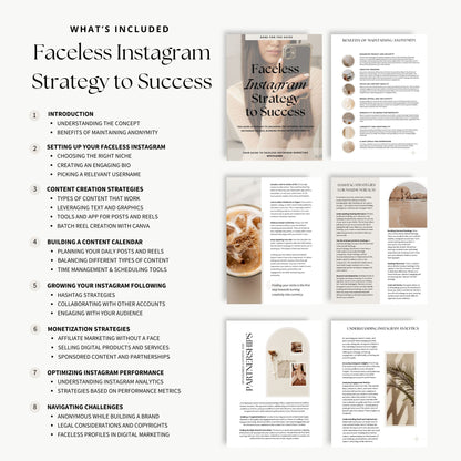 Faceless Instagram Strategy to Success E-Book