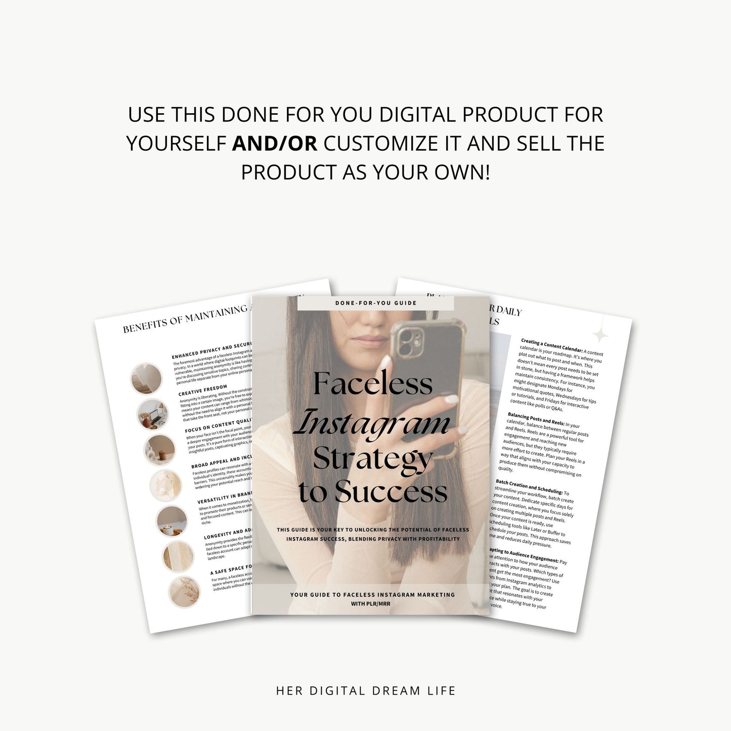 Faceless Instagram Strategy to Success E-Book