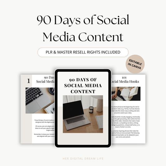 90 Days of Social Media Content