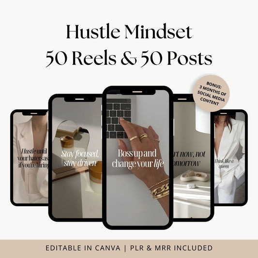 Hustle Mindset Reels and Posts