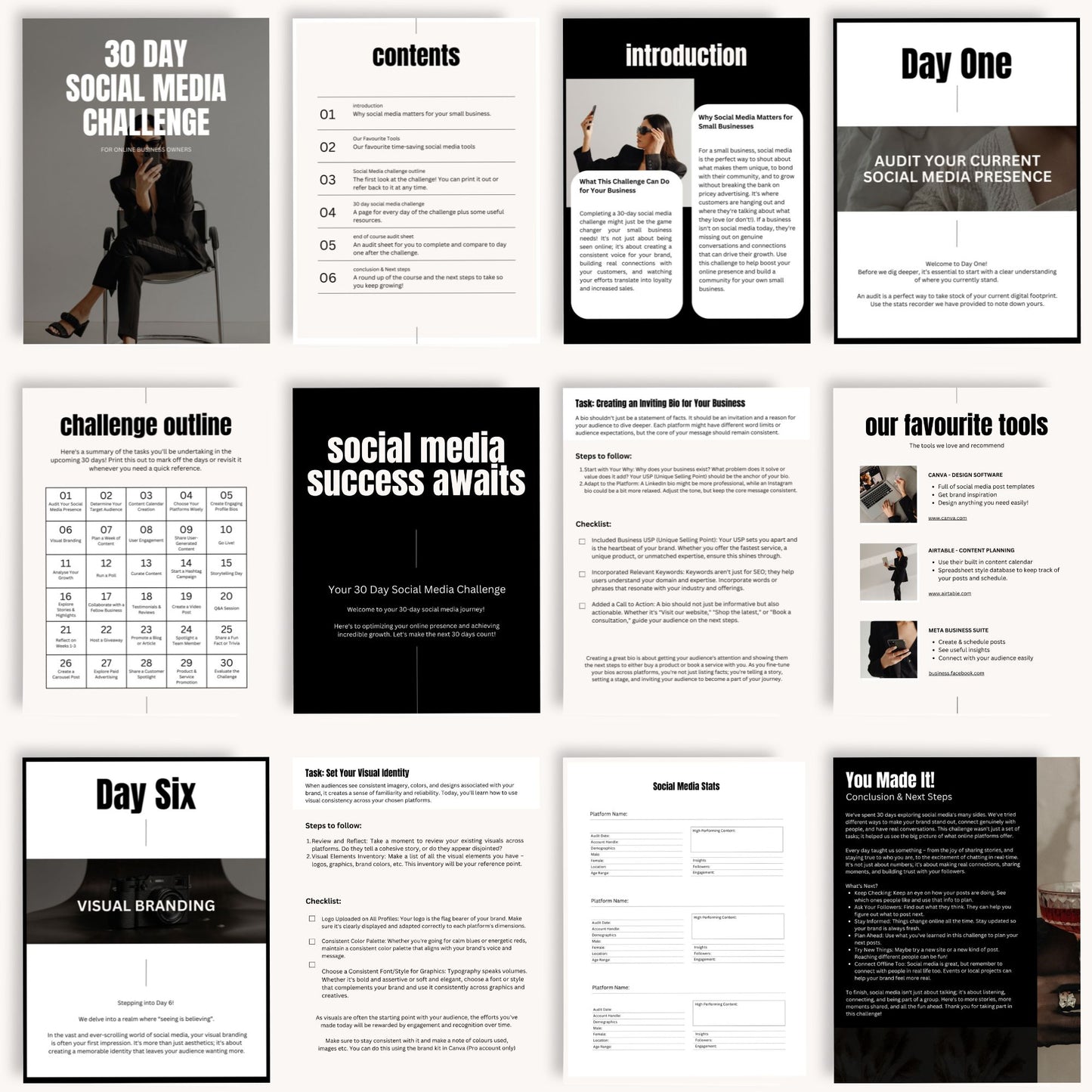 30 Day Social Media Challenge for Online Businesses