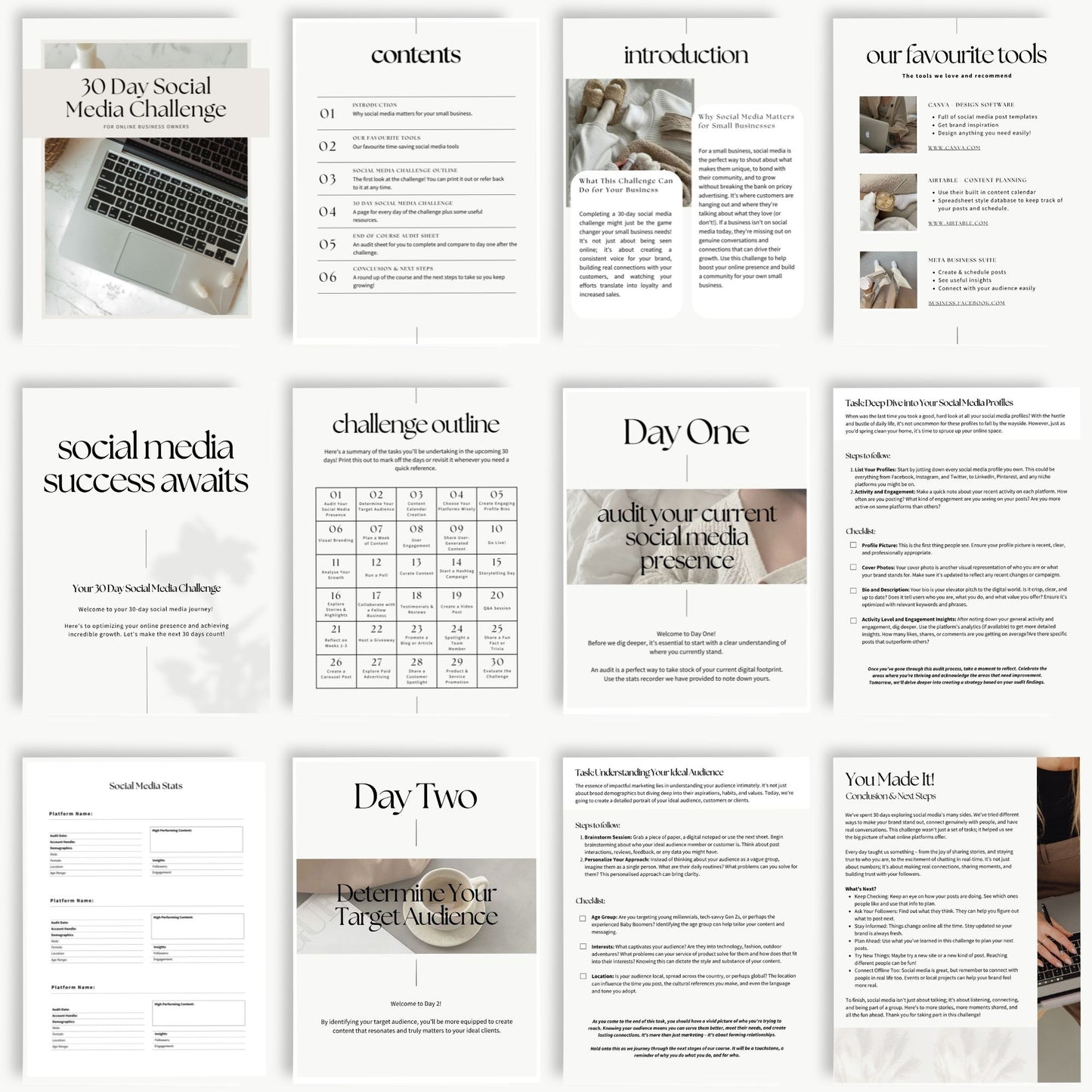 30 Day Social Media Challenge for Online Businesses